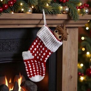 Crochet Handmade Christmas Stocking